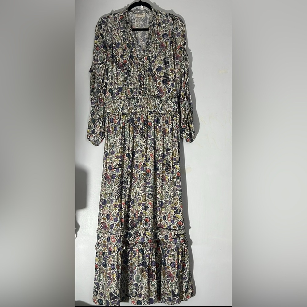 Zadig & Voltaire summer / spring Tiered Ruffled maxi dress medium - Picture 5 of 11